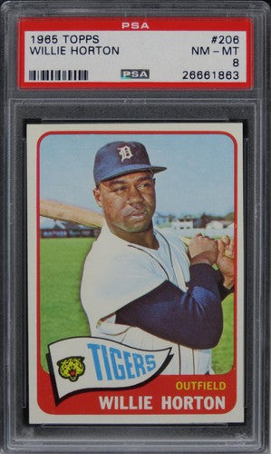 1965 Topps Willie Horton #206 PSA 8 NM-MT
