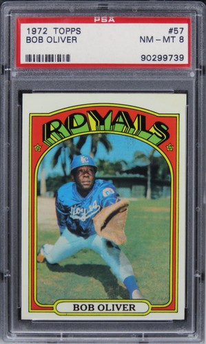1972 Topps Bob Oliver #57 PSA 8 NM-MT