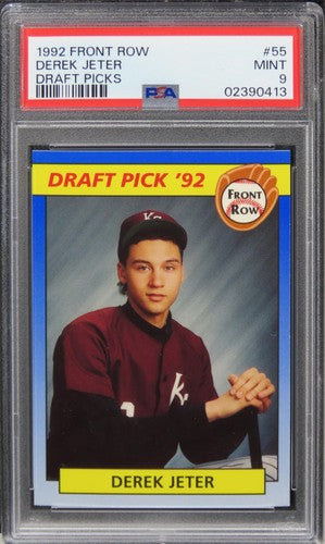 1992 Front Row Derek Jeter DRAFT PICKS HOF ROOKIE RC #55 PSA 9 MINT