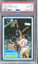 Load image into Gallery viewer, 1981 Topps DeWayne Scales EAST #85 PSA 10 GEM MINT