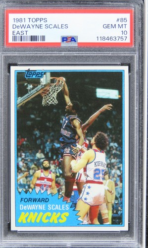 1981 Topps DeWayne Scales EAST #85 PSA 10 GEM MINT