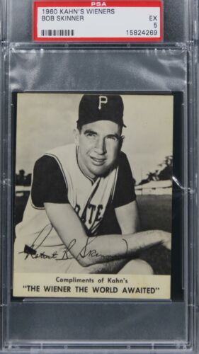 1960 Kahn's Wieners Bob Skinner PSA 5 EX