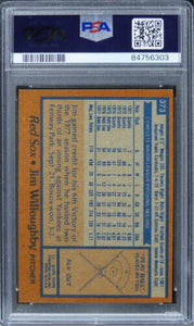 1978 Topps Jim Willoughby #373 PSA 9 MINT