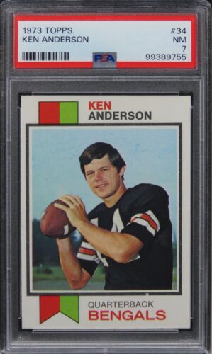 1973 Topps Ken Anderson #34 PSA 7 NM