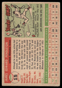 1955 Topps Jim Pendleton #15 VG