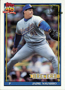 1991 Topps Desert Shield Jaime Navarro #548