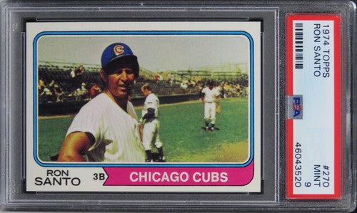 1974 Topps Ron Santo HOF #270 PSA 9 MINT