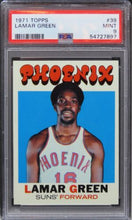 Load image into Gallery viewer, 1971 Topps Lamar Green ROOKIE RC #39 PSA 9 MINT