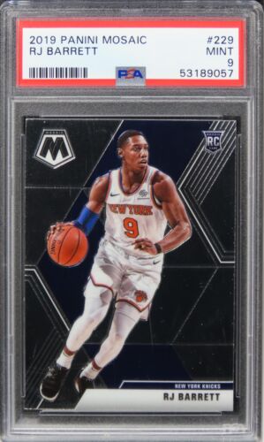 2019 Panini Mosaic RJ Barrett ROOKIE RC #229 PSA 9 MINT