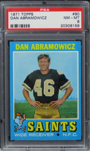 1971 Topps Dan Abramowicz #90 PSA 8 NM-MT