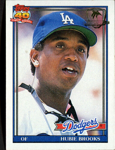 1991 Topps Desert Shield Hubie Brooks #115