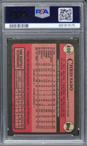1989 Topps Chris Sabo ROOKIE RC #490 PSA 10 GEM MINT