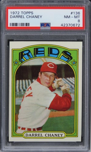 1972 Topps Darrel Chaney #136 PSA 8 NM-MT