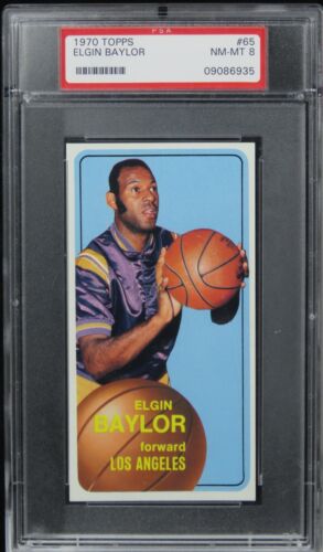 1970 Topps Elgin Baylor HOF #65 PSA 8 NM-MT