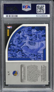 2019 Panini Prizm Stephen Curry GET HYPED!-SILVER PRIZM #4 PSA 9 MINT