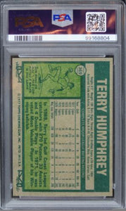 1977 Topps Terry Humphrey #369 PSA 10 GEM MINT