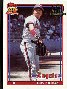 1991 Topps Desert Shield Luis Polonia #107