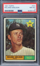 Load image into Gallery viewer, 1961 Topps Roland Sheldon #541 PSA 8 NM-MT