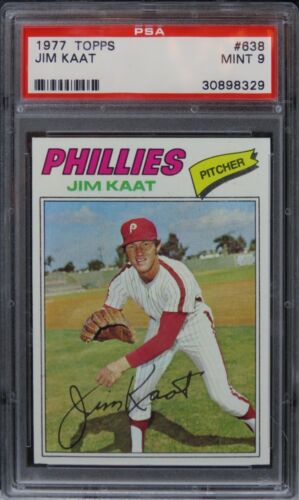 1977 Topps Jim Kaat HOF #638 PSA 9 MINT