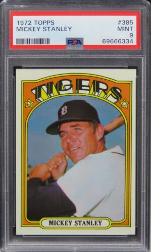 1972 Topps Mickey Stanley #385 PSA 9 MINT