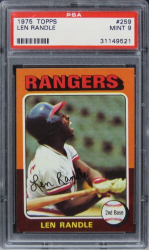 1975 Topps Len Randle #259 PSA 9 MINT