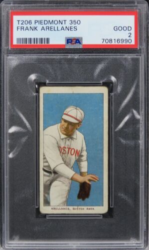 1909 T206 Piedmont 350 Frank Arellanes PSA 2 GOOD