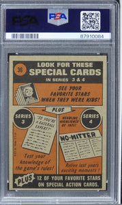 1972 Topps Jerry Johnson IN ACTION #36 PSA 8 NM-MT