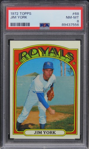1972 Topps Jim York #68 PSA 8 NM-MT