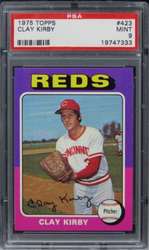 1975 Topps Clay Kirby #423 PSA 9 MINT