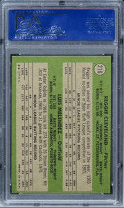 1971 Topps Cardinals Rookies R.CLEVELAND/L.MELENDEZ #216 PSA 8 NM-MT