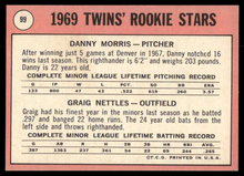 Load image into Gallery viewer, 1969 Topps Danny Morris/Graig Nettles RC BLACK LOOP #99 EX-MT