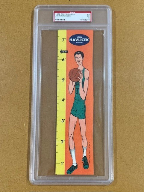 1969 Topps Rulers John Havlicek HOF ROOKIE RC #9 PSA 5 EX
