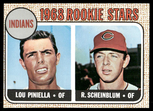 1968 Topps Indians Rookies Piniella/Scheinblum #16 EX-MT