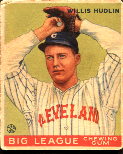 1933 Goudey Willis Hudlin #96 POOR Low-grade-filler