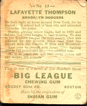 Load image into Gallery viewer, 1933 Goudey Layfayette Thompson #13 POOR Low-Grade-Filler