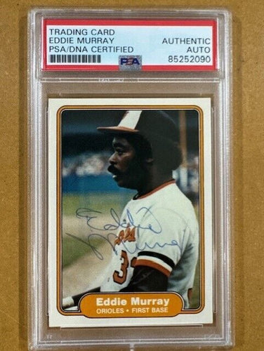 1982 Fleer Eddie Murray #174 AUTO HOF ORIOLES PSA