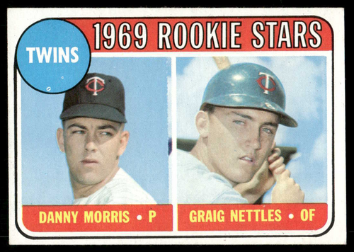 1969 Topps Danny Morris/Graig Nettles RC NO BLACK LOOP #99 NM