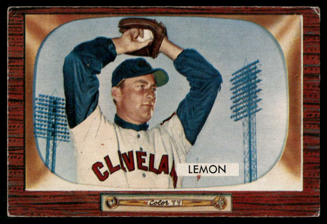 1955 Bowman Bob Lemon HOF #191 VG-EX