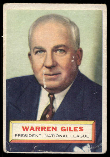 1956 Topps Warren Giles #2 GOOD