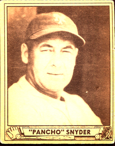 1940 Play Ball Pancho Snyder #159 VG