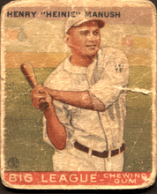 Load image into Gallery viewer, 1933 Goudey Henry &quot;Heinie&quot; Manush HOF #47 POOR Low-grade-filler