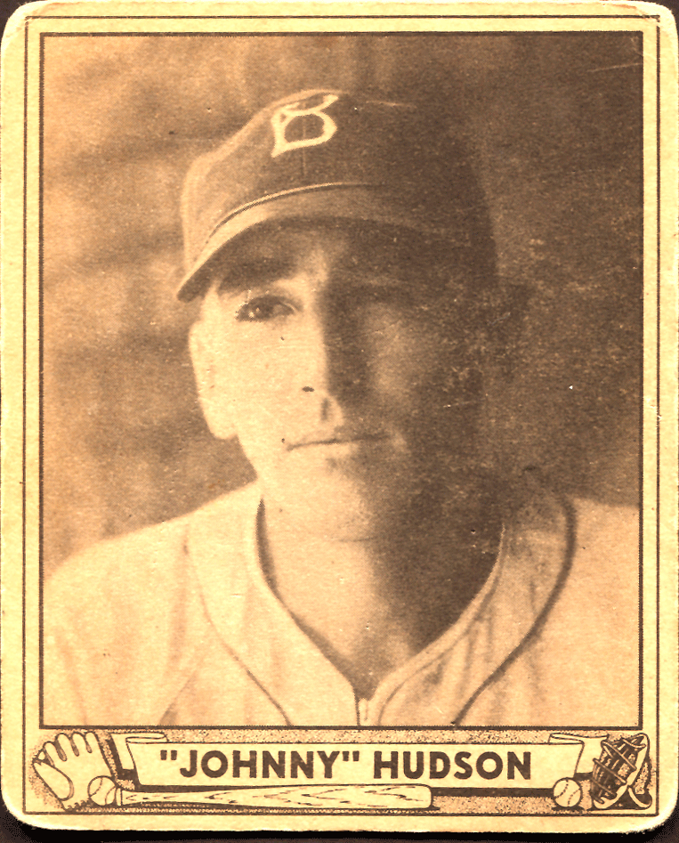 1940 Play Ball Johnny Hudson #147 GOOD