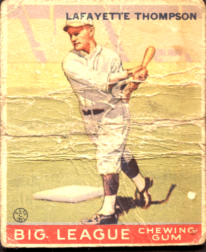 1933 Goudey Layfayette Thompson #13 POOR Low-Grade-Filler