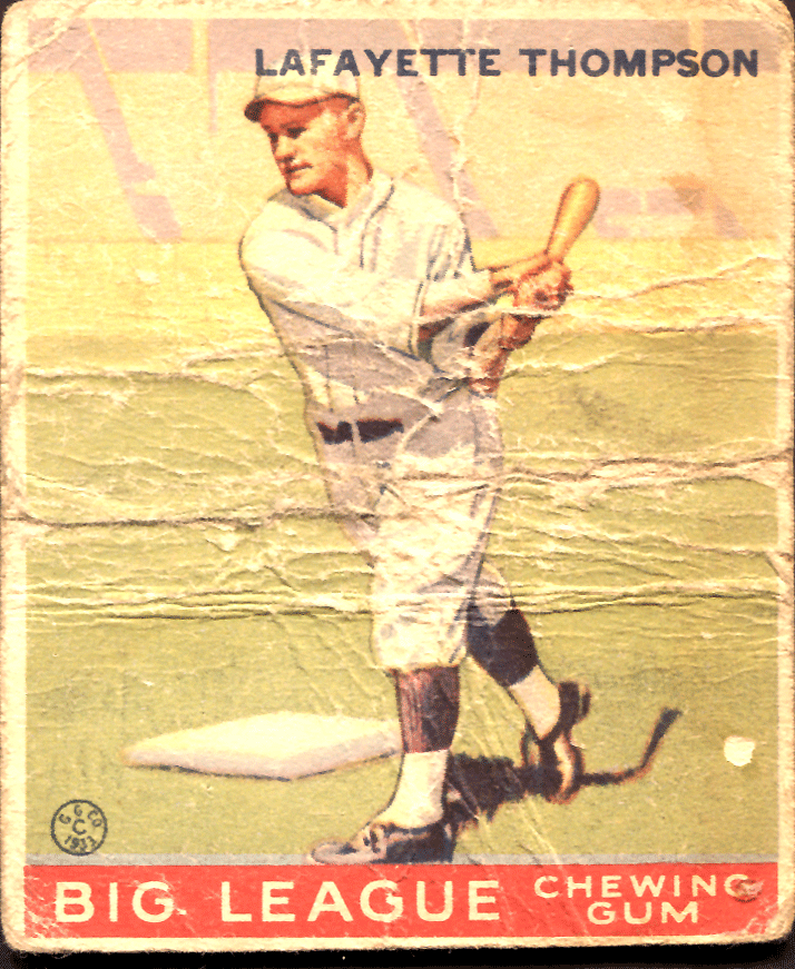 1933 Goudey Layfayette Thompson #13 POOR Low-Grade-Filler