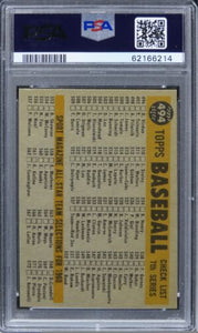 1960 Topps Orioles Team #494 PSA 7 NM