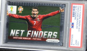 2014 Panini Prizm World Cup Cristiano Ronaldo NET FINDERS #20 PSA 9 MINT
