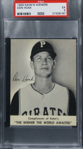 1959 Kahn's Wieners Don Hoak PSA 5 EX