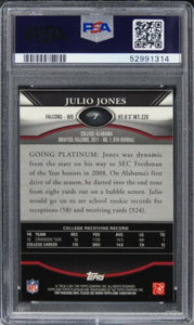 2011 Topps Platinum Julio Jones ROOKIE RC #7 PSA 8 NM-MT