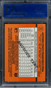 1990 Donruss Aqueous Test Tony Pena #181 PSA 7 NM