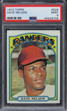 Load image into Gallery viewer, 1972 Topps Dave Nelson #529 PSA 9 MINT